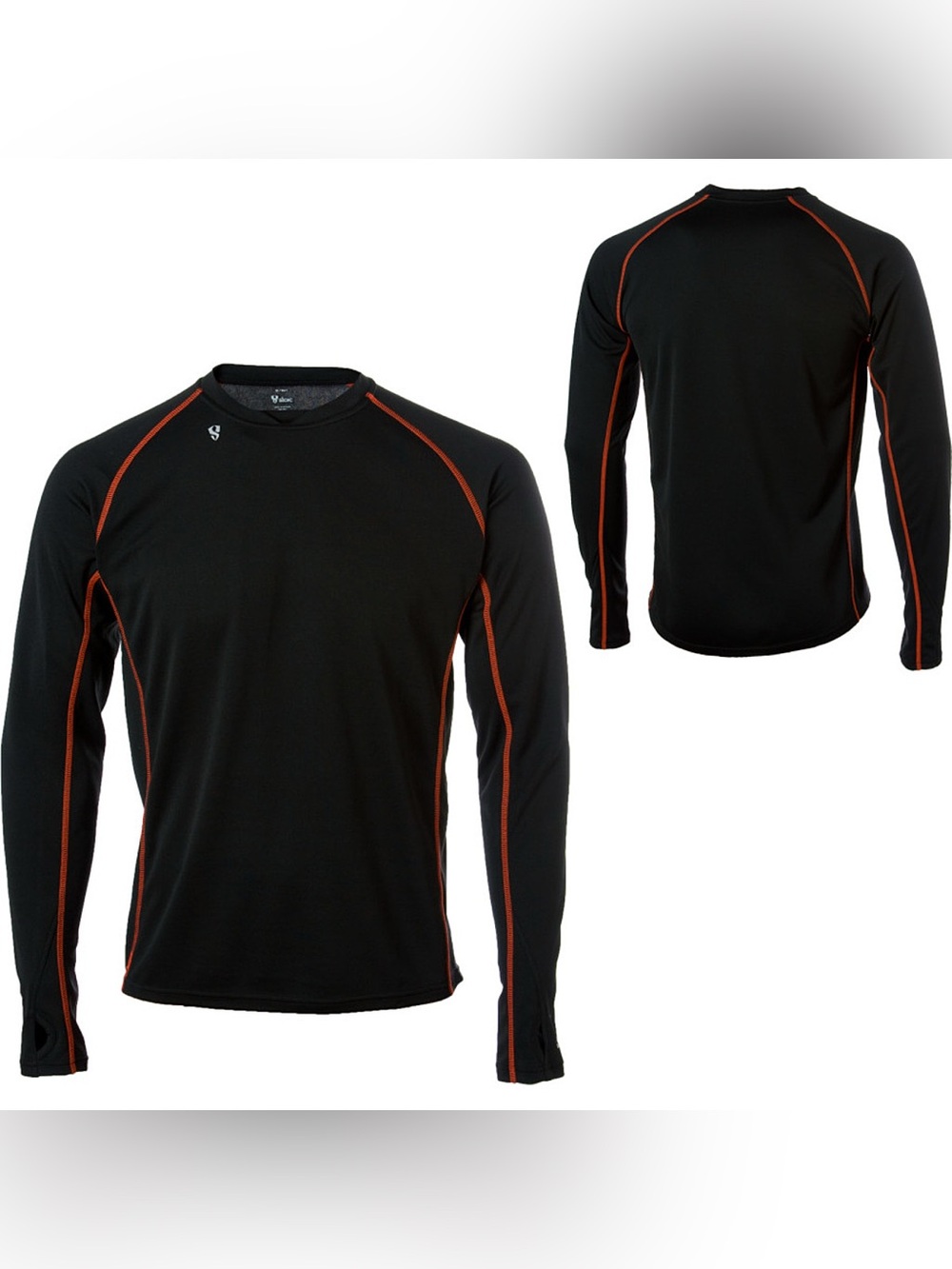Stoic Midweight Base Layer Shirt Men’s XL Black Long Sleeve Performance Ski Top